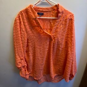 Coral blouse